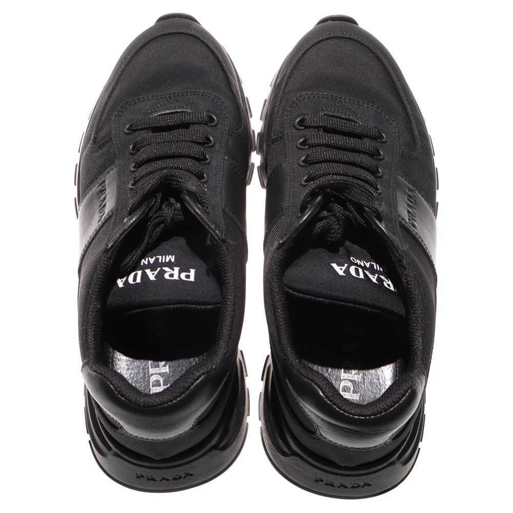 Prada Nylon Tech Low Cut Sneakers Black
