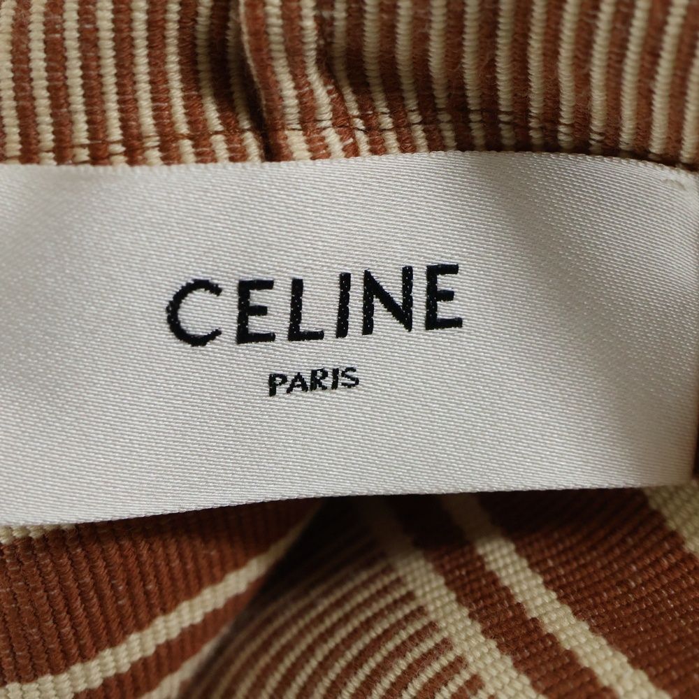 Celine 24aw 2m42d199x Border Logo Bathrobe Brown