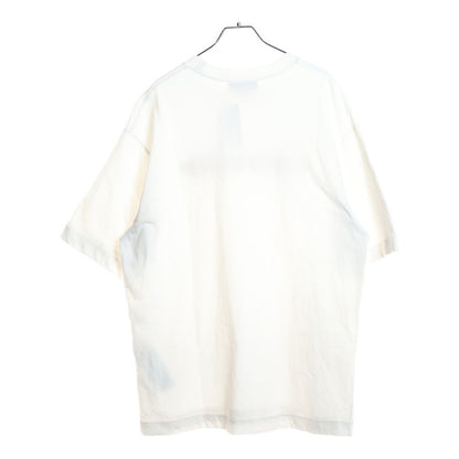 Gucci 25ss Web Stripe Logo Print Crew Neck Short Sleeve T-Shirt Cut and Sewn