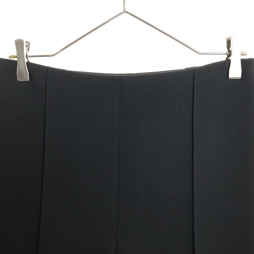 Hermes 22aw Wool Center Press Tapered Slacks Pants Black Women's