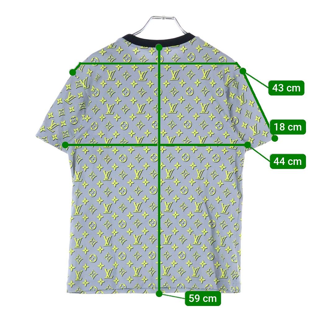 Louis Vuitton 23aw LV Logo Chain Monogram Crew Neck Short Sleeve Cut and Sewn