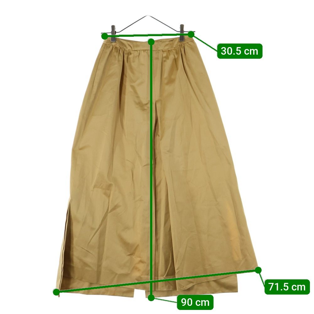 Chanel 99p Sp Ring Collection Here Mark Button Gathered Long Mermaid Skirt