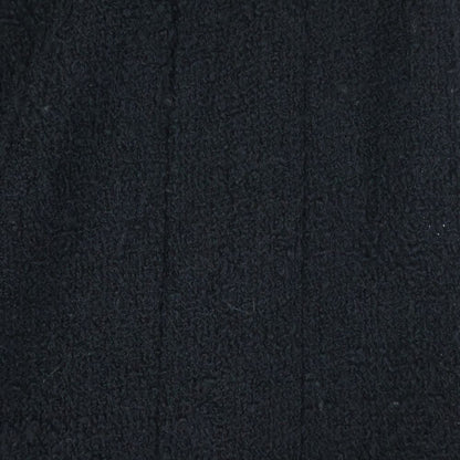 Chanel 94aw Wool Tweed Tight Mini Skirt Black Women's