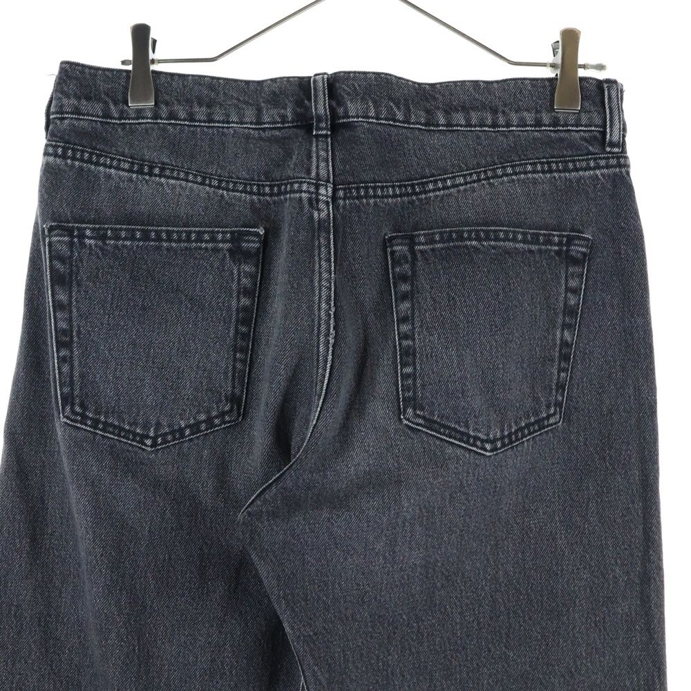 Balenciaga 18ss Distressed Washed Straight Denim Pants Black 486225 Tue14