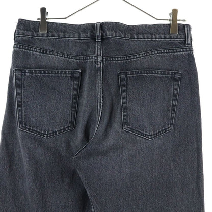 Balenciaga 18ss Distressed Washed Straight Denim Pants Black 486225 Tue14