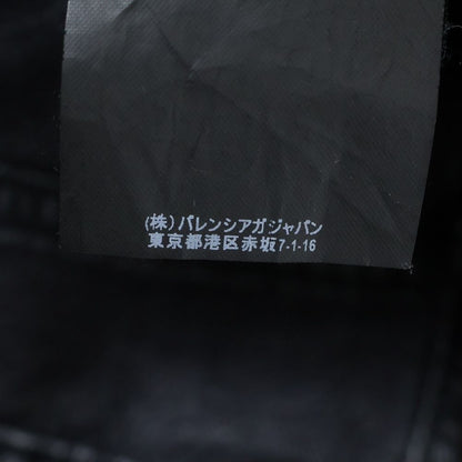 Balenciaga 18ss Distressed Washed Straight Denim Pants Black 486225 Tue14