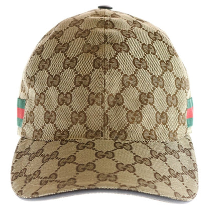Gucci GG Canvas Sherry Line Cap Hat Beige
