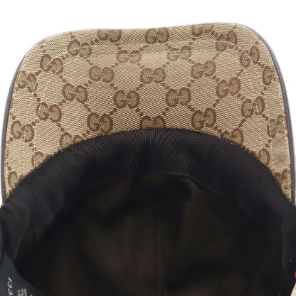 Gucci GG Canvas Sherry Line Cap Hat Beige