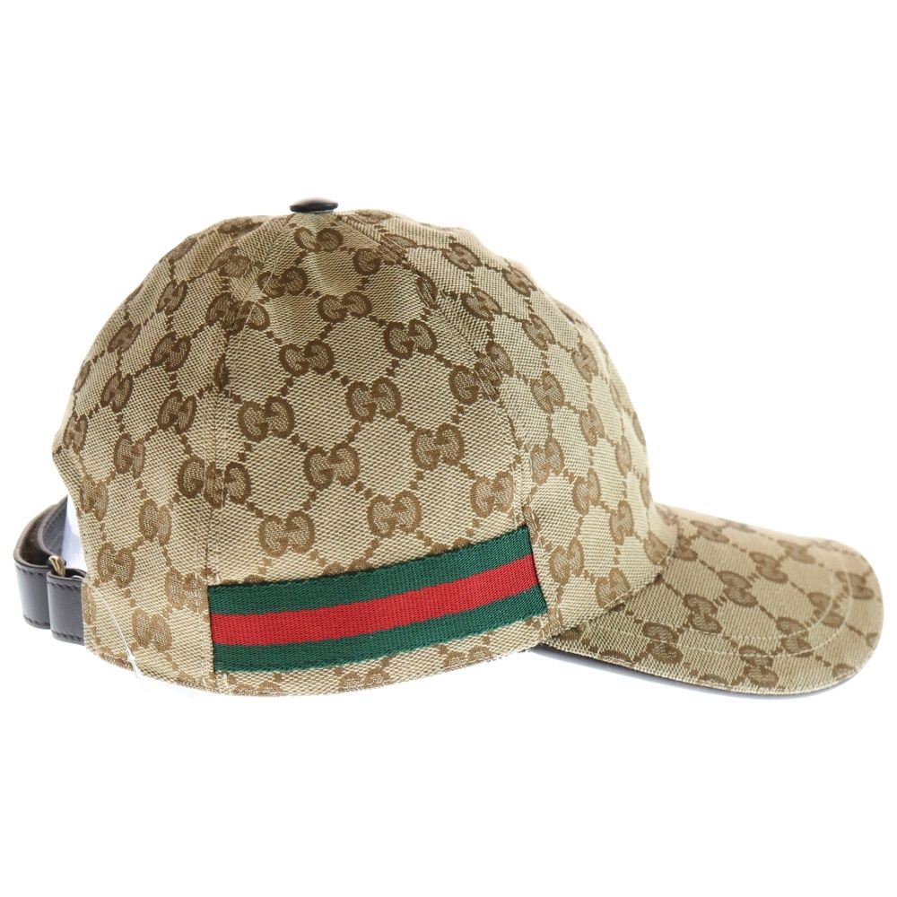 Gucci GG Canvas Sherry Line Cap Hat Beige