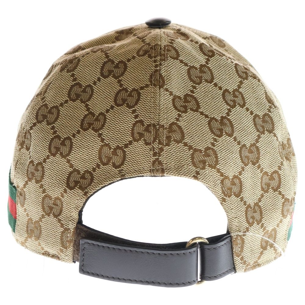 Gucci GG Canvas Sherry Line Cap Hat Beige