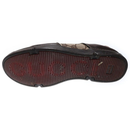 Gucci GG All Over Pattern Sherry Line Low Cut Sneakers Brown