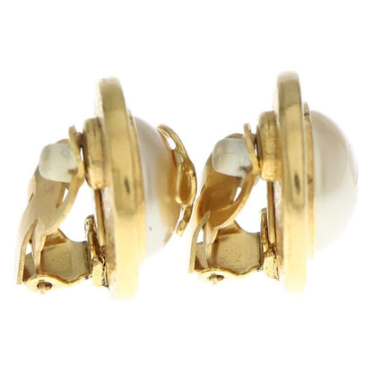 Chanel Cocomark Fake Pearl Earring 95p Gold