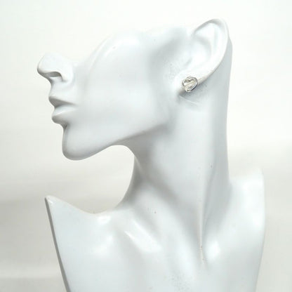 Tiffany & Co Earrings Open Heart 925 Silver Ladies