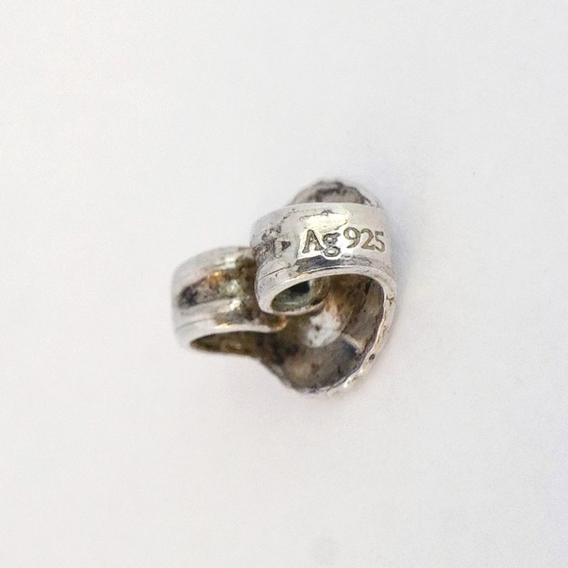 Tiffany & Co Earrings Open Heart 925 Silver Ladies