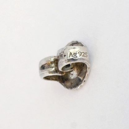 Tiffany & Co Earrings Open Heart 925 Silver Ladies