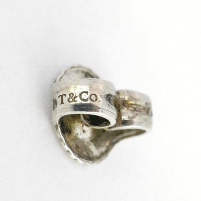 Tiffany & Co Earrings Open Heart 925 Silver Ladies