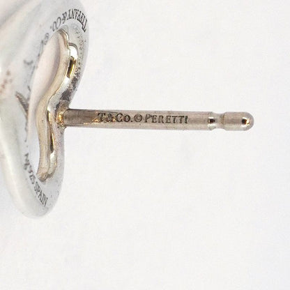 Tiffany & Co Earrings Open Heart 925 Silver Ladies