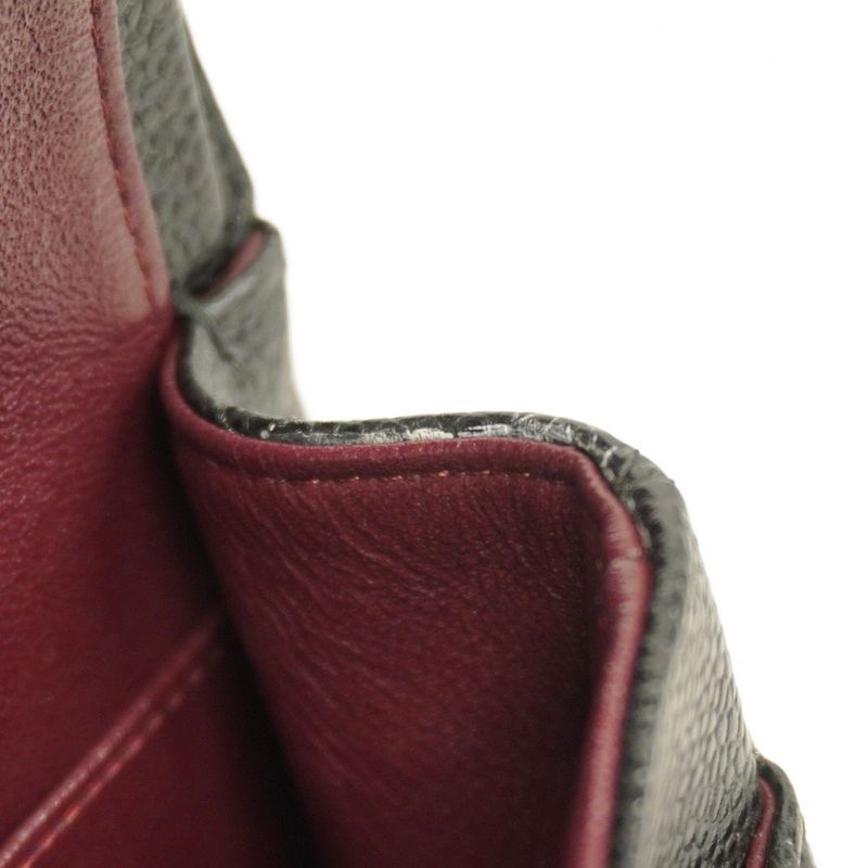 Chanel Shoulder Bag Matelasse Caviar Skin Black Silver Hardware Women