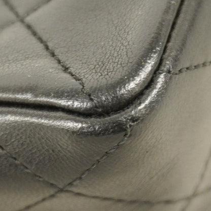 Chanel Shoulder Bag Matelasse Lambskin Black Bordeaux Gold Hardware Women