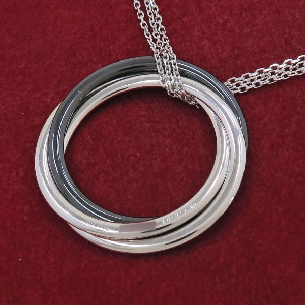 Cartier Trinity Diamond Necklace Ceramic