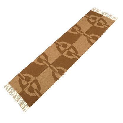 Hermes Avalon III Brown Wool Scarf
