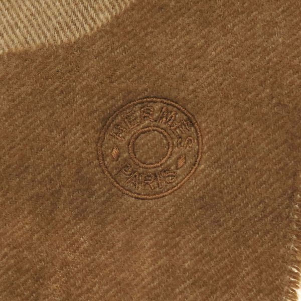 Hermes Avalon III Brown Wool Scarf