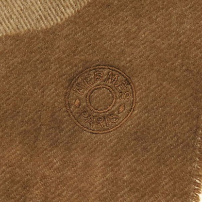 Hermes Avalon III Brown Wool Scarf