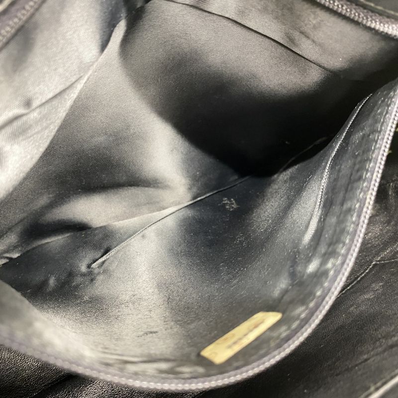 Chanel Shoulder Bag Matelasse Lambskin Black Gold Hardware Women