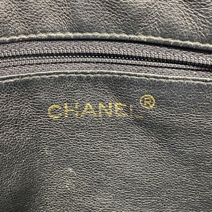 Chanel Shoulder Bag Matelasse Lambskin Black Gold Hardware Women