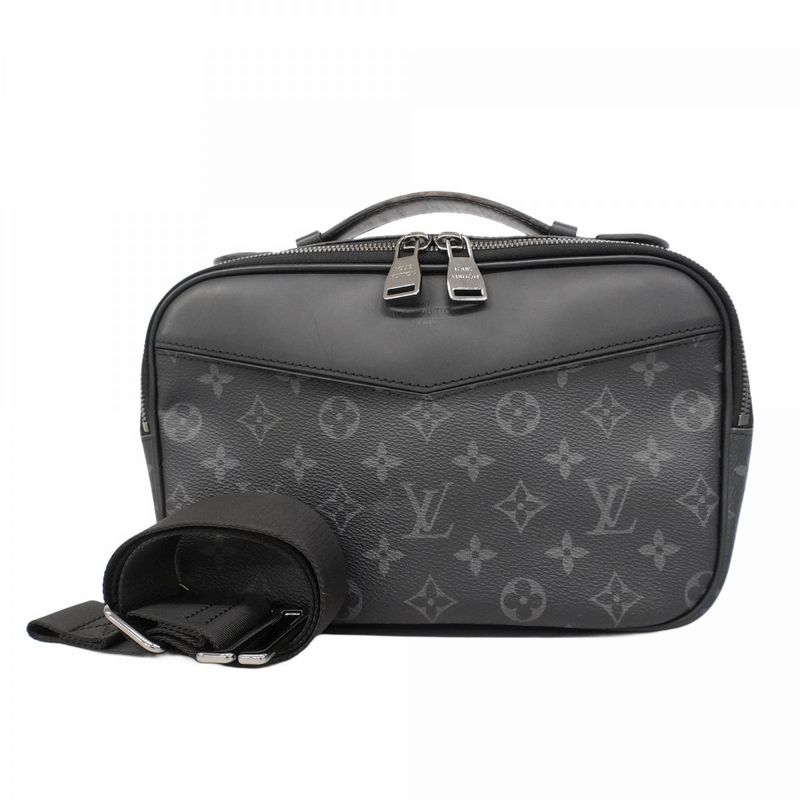 Louis Vuitton Body Bag Monogram Eclipse Bum Bag M42906 Black Men's