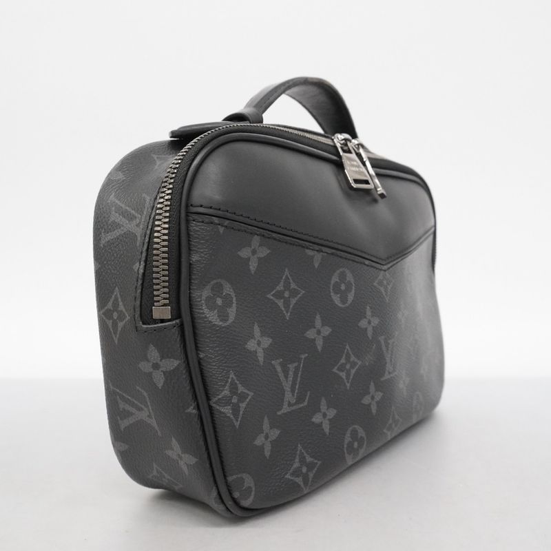Louis Vuitton Body Bag Monogram Eclipse Bum Bag M42906 Black Men's