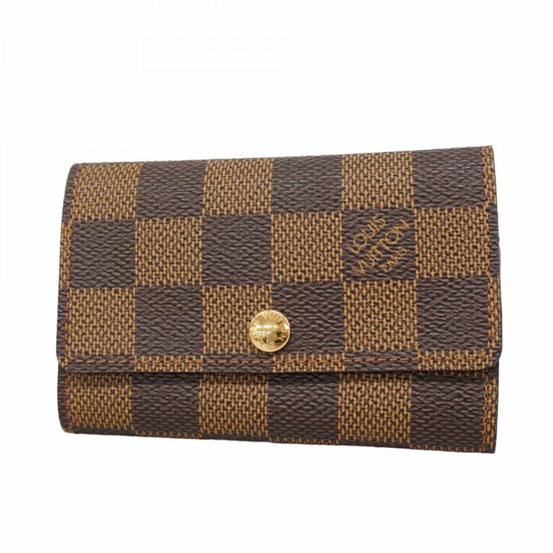Louis Vuitton Key Case Damier Multicles 6 N62630 Ebène Men Women Unisex