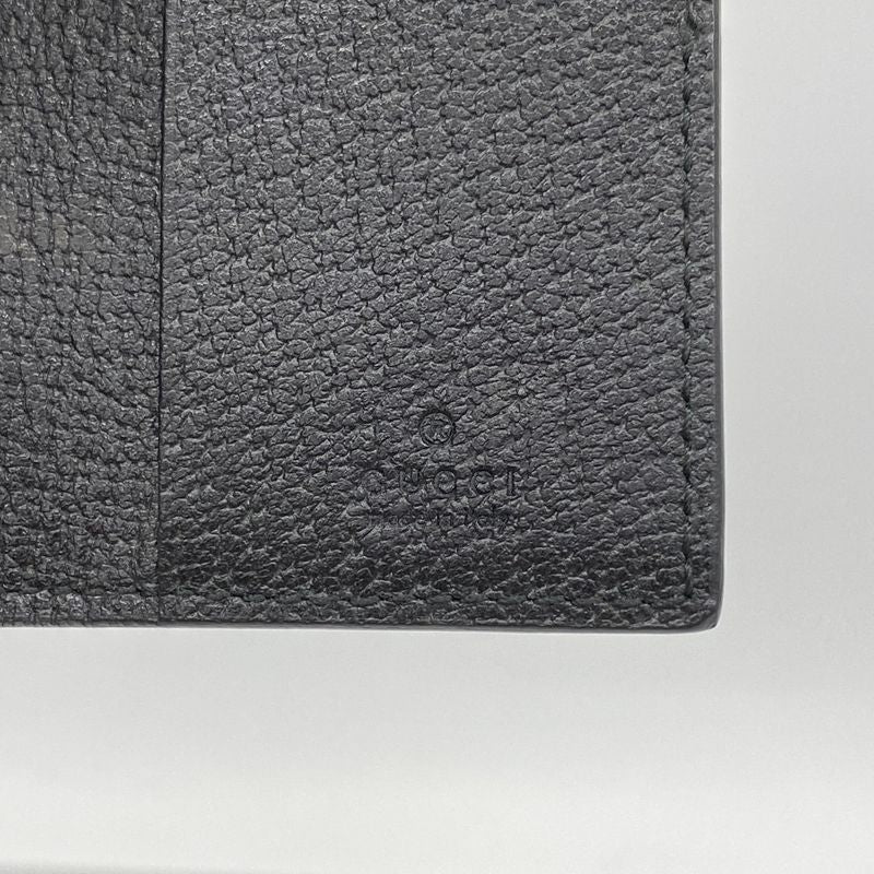 Gucci Key Case 495071 Leather Black Gold Hardware Men Women Unisex