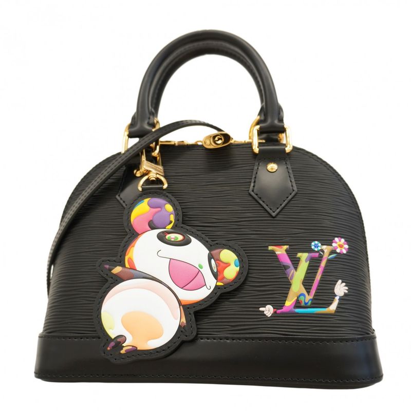 Louis Vuitton Handbag Epi Takashi Murakami Alma BB M13670 Noir Black 2way Bag