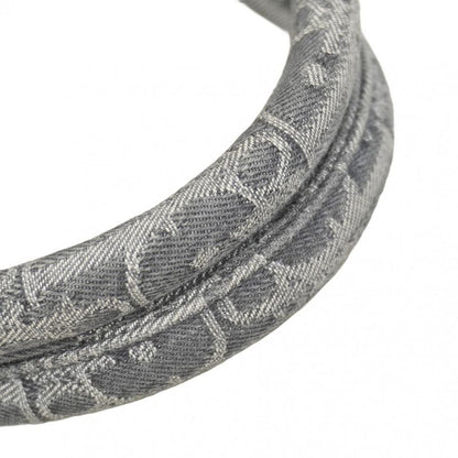 Christian Dior Tote Bag Oblique Book Tote Denim Gray Women's