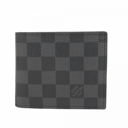 Louis Vuitton Wallet Damier Graphite Portefeuille Marco Nm N63336 Black Men's