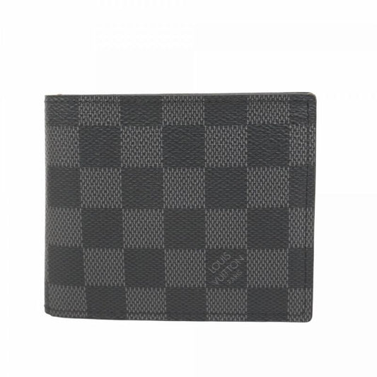 Louis Vuitton Wallet Damier Graphite Portefeuille Marco Nm N63336 Black Men's