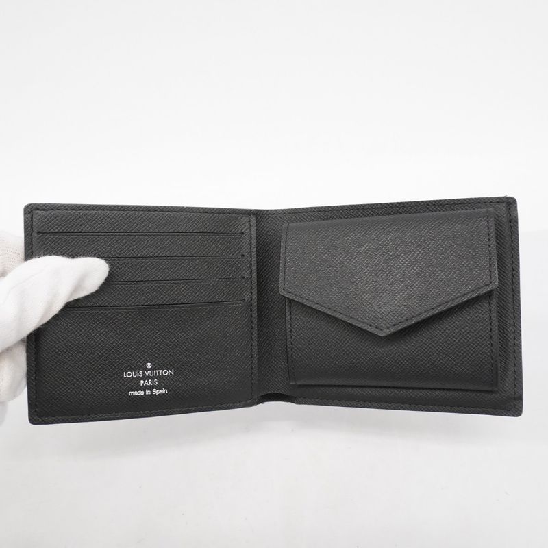 Louis Vuitton Wallet Damier Graphite Portefeuille Marco Nm N63336 Black Men's