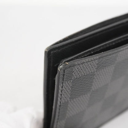 Louis Vuitton Wallet Damier Graphite Portefeuille Marco Nm N63336 Black Men's