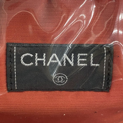 Chanel Handbag Travel Line Nylon Black Silver Hardware Women