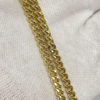 Chanel Pouch Matelasse Cotton Navy Gold Hardware Women