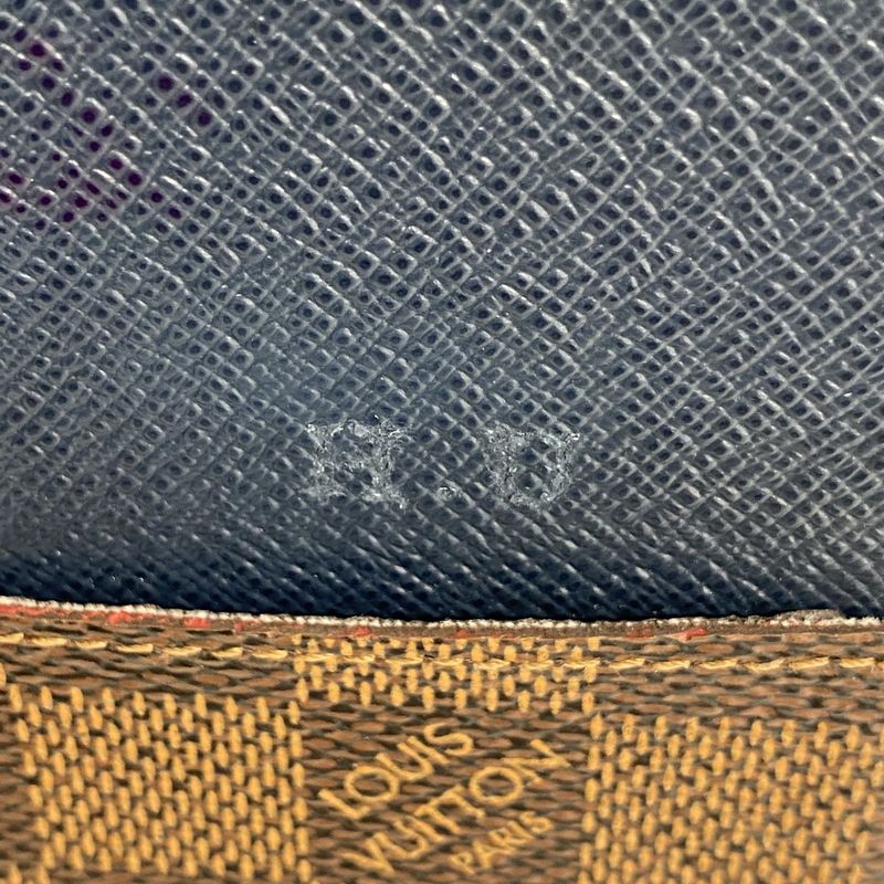 Louis Vuitton Long Wallet Damier Old Shape Portefeuille Brazza N63153 Navy