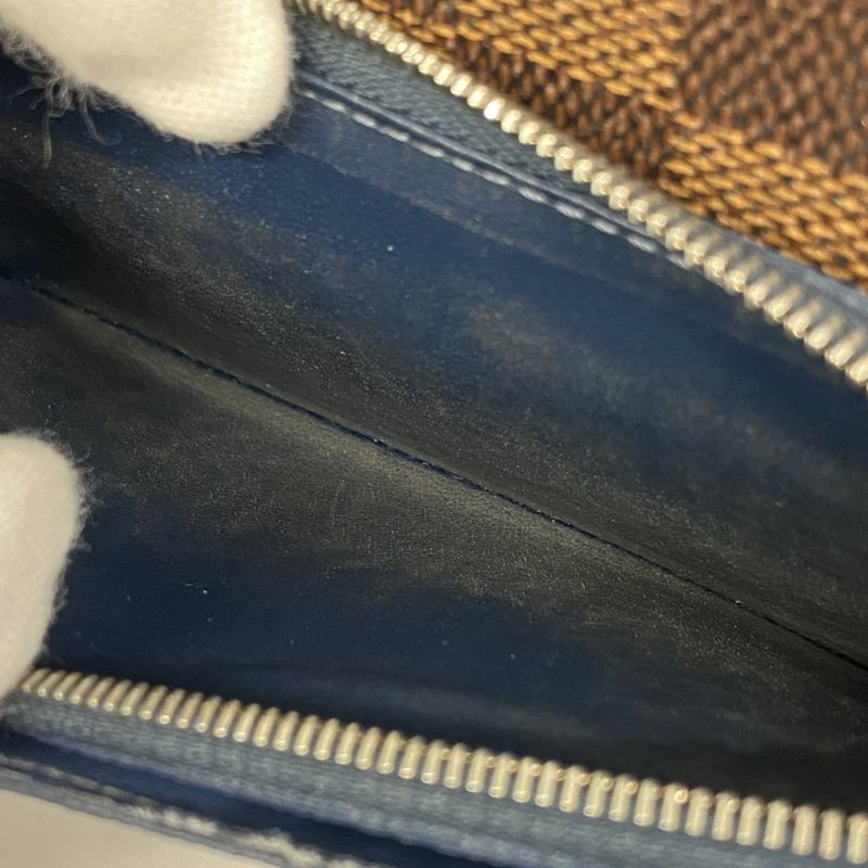 Louis Vuitton Long Wallet Damier Old Shape Portefeuille Brazza N63153 Navy