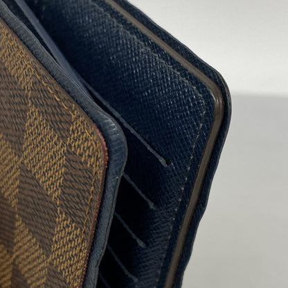 Louis Vuitton Long Wallet Damier Old Shape Portefeuille Brazza N63153 Navy