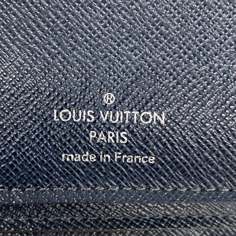 Louis Vuitton Long Wallet Damier Old Shape Portefeuille Brazza N63153 Navy