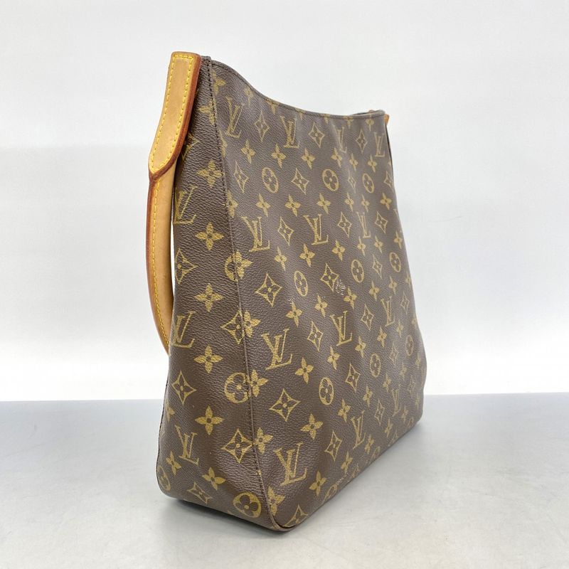 Louis Vuitton Shoulder Bag Monogram Looping GM M51145 Brown Ladies