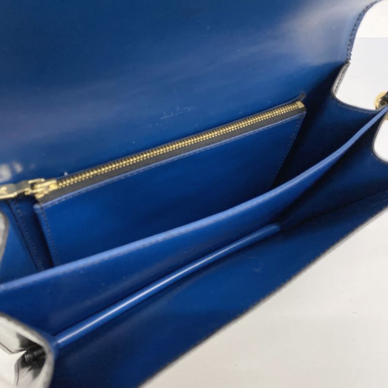 Louis Vuitton Shoulder Bag Epi Free Run M52415 Noir Black Toledo Blue Women's