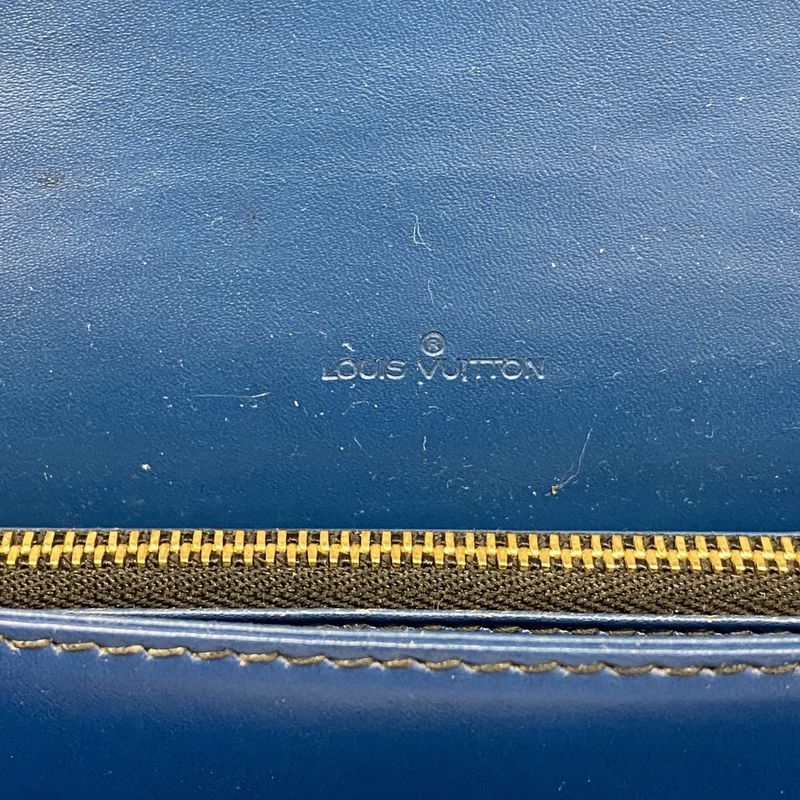 Louis Vuitton Shoulder Bag Epi Free Run M52415 Noir Black Toledo Blue Women's