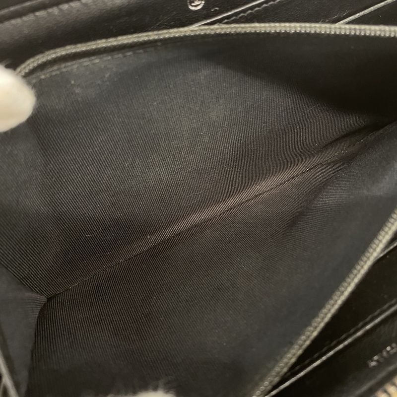 Chanel Long Wallet Matelasse Lambskin Black Silver Hardware Women