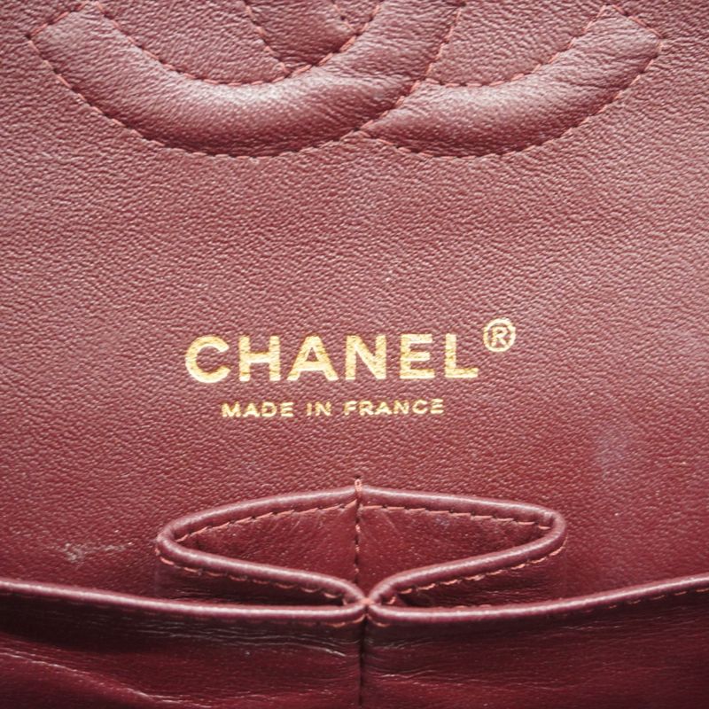 Chanel Shoulder Bag Matelasse Caviar Skin Black Gold Hardware Women